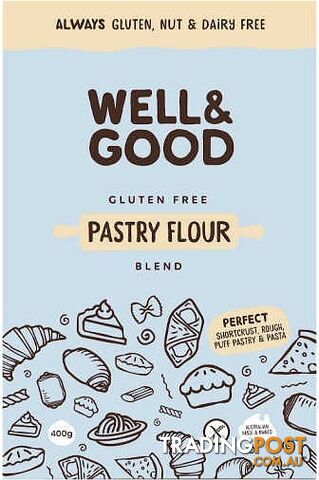 Well And Good Pastry Flour Blend 400g - Well & Good - 9337096100293