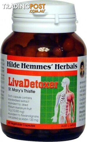 Hilde Hemmes LivaDetoxer ( Liver Detox ) 60caps - Hilde Hemmes Herbals - 9315915003840