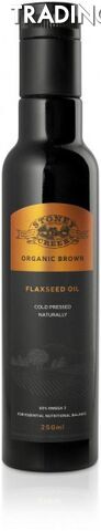 Stoney Creek Organic Brown  Flaxseed Oil 250ml - Stoney Creek - 9322428002666