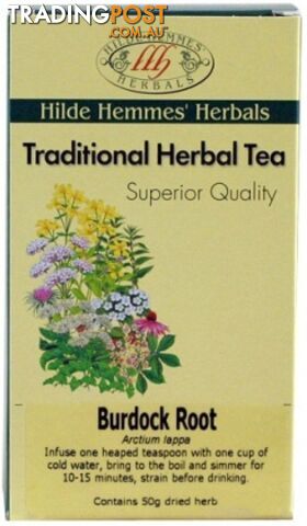 Hilde Hemmes Burdock Root 50gm - Hilde Hemmes Herbals - 9315915006049