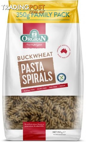 Orgran Pasta Buckwheat Spirals  350g - Orgran - 720516025785