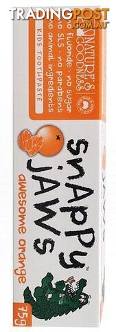 Snappy Jaws Toothpaste 75g Orange - Snappy Jaws - 9311968111389