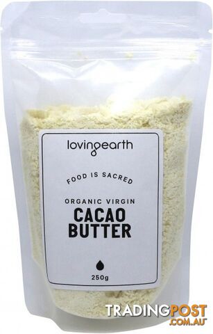 Loving Earth Virgin Cacao Butter 250g - Loving Earth - 9339709001300