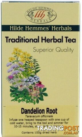 Hilde Hemmes Dandelion Root 100gm - Hilde Hemmes Herbals - 9315915006117