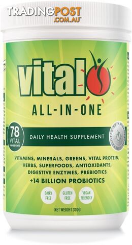 Vital All-In-One Total Daily Supplement 300g - Vital - 9321582003007