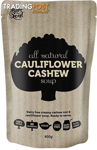 Hart & Soul All Natural Cauliflower Cashew Soup 400g - Hart & Soul - 9350007001366