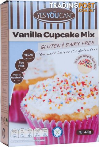 YesYouCan Vanilla Cupcakes 470g - YesYouCan - 9328987005438