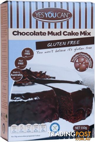 YesYouCan Chocolate Mud Cake 600g - YesYouCan - 9328987005476