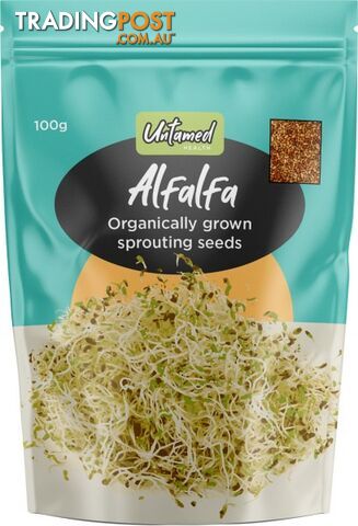 Untamed Alfalfa Earth-Friendly Sprouting Seeds 100g - Untamed Health -...