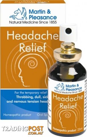 Martin & Pleasance 25ml Headache Relief - Martin & Pleasance - 9324294001194