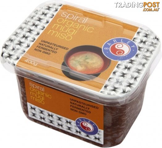 Spiral Organic Mugi Miso 400g - Spiral Foods - 9312336013076