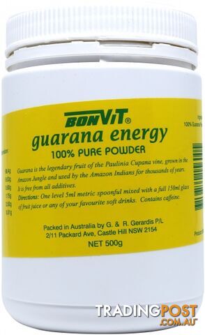 Bonvit Guarana Powder 500g - Bonvit - 9316774156005