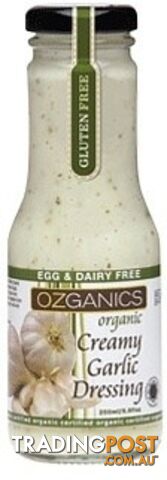 Ozganics Organic Creamy Ranch Dressing Plant Based  250ml - Ozganics - 9327304000071