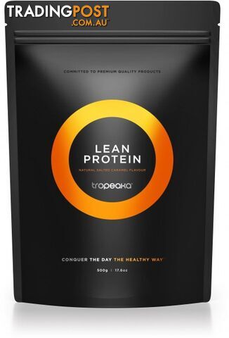 Tropeaka LEAN PROTEIN Salted Caramel Powder  500g Pouch - Tropeaka - 9350728000631