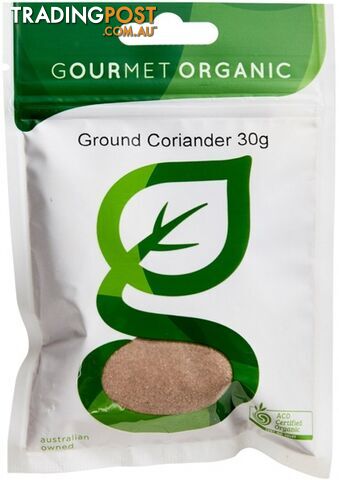 Gourmet Organic Coriander Ground 30g Sachet x 1 - Gourmet Organic Herbs - 9332974000436