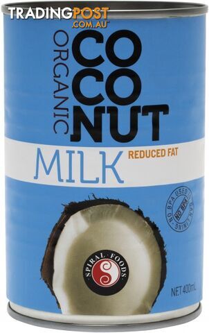 Spiral Organic Reduced Fat Coconut Milk  400ml - Spiral Foods - 9312336275016