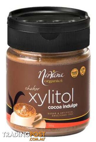 Nirvana Organics Xylitol Cocoa Shaker 200g - Nirvana Organics - 9338196000353