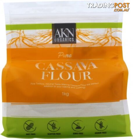 AKN Organics Pure Cassava Flour  1Kg - AKN Organics - 797776915040