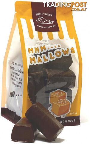 The Sydney Marshmallow Co Chocoalte Salted Caramel Marshmallow  200g - The Sydney Marshmallow Co - 9338713003744