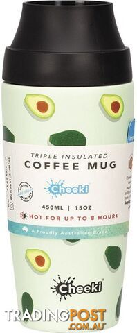 Cheeki Coffee Mug Avocado 450ml - Cheeki - 9342192006462