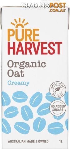 Pure Harvest Organic Oat Creamy UHT 1L - Pure Harvest - 9312231221538