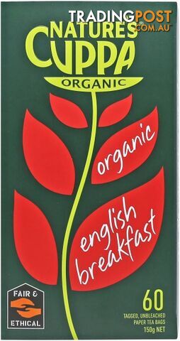 Natures Cuppa English Breakfast 60Teabags - Nature's Cuppa - 9311367000369