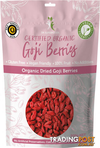 Dr Superfoods Organic Dried Goji Berries 500g - Dr Superfoods - 0094922554659