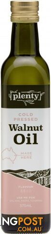 Plenty Cold Pressed Walnut Oil 375ml - Plenty - 9311964003350