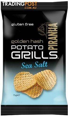 Piranha Potato Grills Sea Salt  12x75g - Piranha - 9311796598208