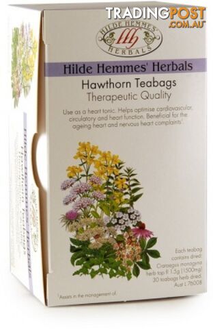 Hilde Hemmes Hawthorn - 30Teabags - Hilde Hemmes Herbals - 9315915004045