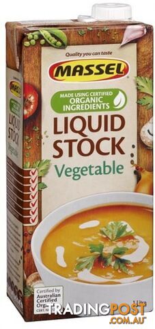 Massel Organic Liquid Vegetable Stock 1L - Massel - 810206005064