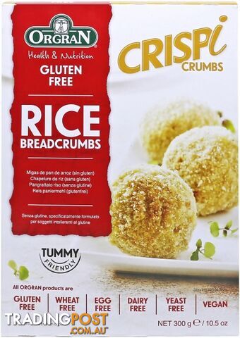 Orgran Crispi Rice Breadcrumbs 300gm - Orgran - 720516020568