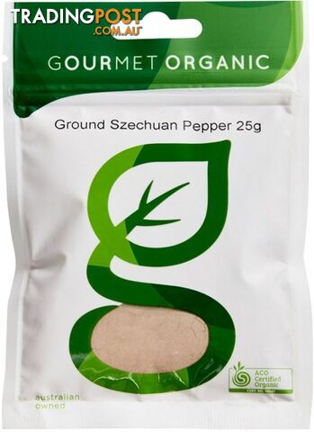 Gourmet Organic Ground Szechuan Pepper 25g Sachet x 1 - Gourmet Organic Herbs - 9332974000184