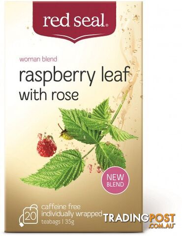 Red Seal Raspberry Leaf Tea with Rose 20Teabags - Red Seal - 9415991235545