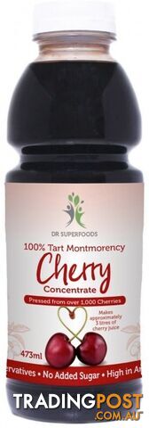 Dr Superfoods Tart Cherry Juice Concentrate 473ml - Dr Superfoods - 0680569506733