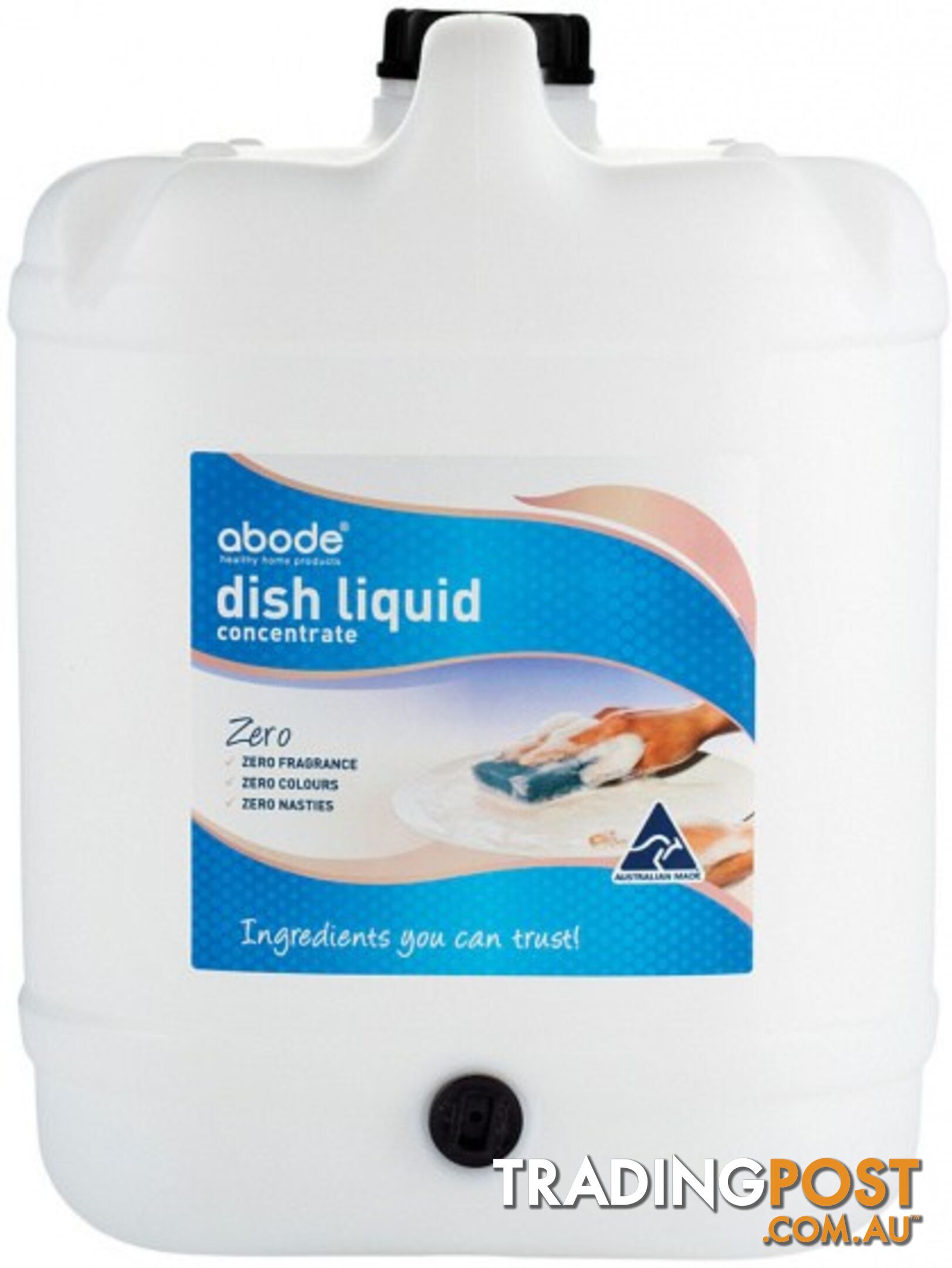 Abode Dishwashing Liquid ZERO (Drum + tap) 15L - Abode - 9343188002437