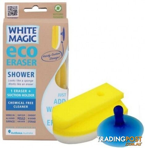 White Magic Shower Eco Eraser 15x7x4cm - White Magic - 9333544000108