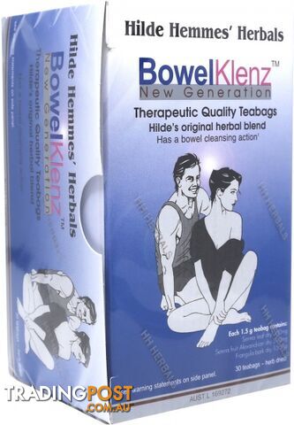 Bowel Klenz Teabags - Hilde Hemmes Herbals - 9315915004236