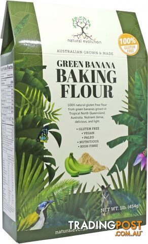 Natural Evolution Green Banana Baking Flour 454g - Natural Evolution - 0080687505647