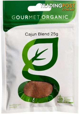 Gourmet Organic Cajun Blend 25g Sachet x 1 - Gourmet Organic Herbs - 9332974000757