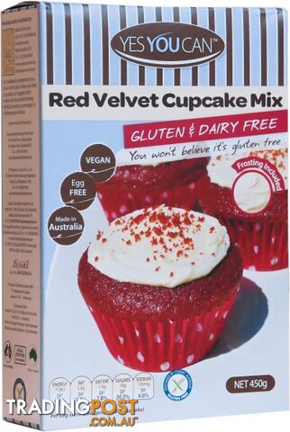 YesYouCan Red Velvet Cupcake Mix  450g - YesYouCan - 9328987005643