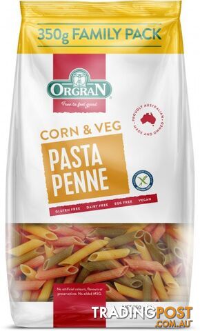 Orgran Pasta Corn & Veg Penne  350g - Orgran - 720516025822
