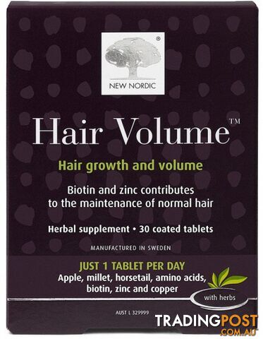 New Nordic Hair Volume 30Tabs - New Nordic - 5021807619559
