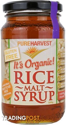 Pure Harvest Organic Rice Malt Syrup 500g - Pure Harvest - 9312231338168