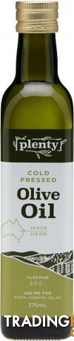 Plenty Cold Pressed Olive Oil 375ml - Plenty - 9311964003299