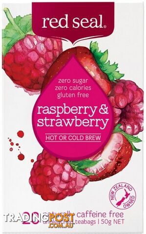 Red Seal (Hot & Cold Brew) Raspberry & Strawberry 20Teabags - Red Seal - 9415991233169