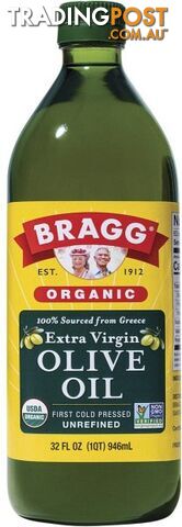 Bragg Olive Oil Extra Virgin Unrefined 946ml - Bragg - 074305020322