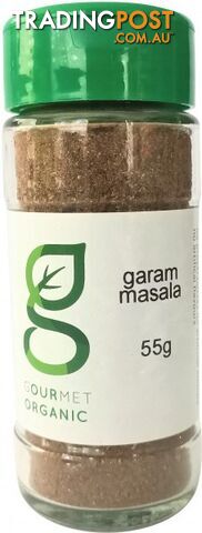 Gourmet Organic Garam Masala Shaker 55g - Gourmet Organic Herbs - 9332974000917