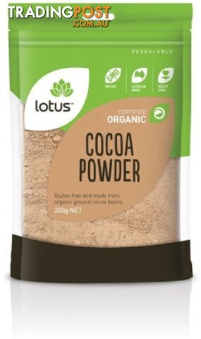 Lotus Organic Cocoa Powder 200gm - Lotus - 9317127640066