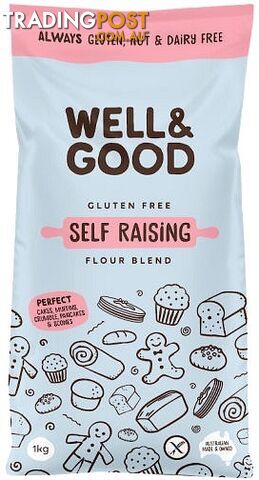 Well And Good Self Raising Flour Blend 1Kg - Well & Good - 9337096100286
